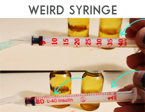 How to find hCG Diet Dosage with Odd 40 units equals 1 ml cc syringe - hcgchica.com